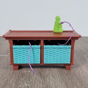 Fisher Price Loving Family Living Room Table with Storage - Missing 1 Toy ~ Read